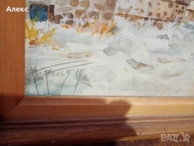 Масло на платно БГ автор!, снимка 3 - Картини - 54153690