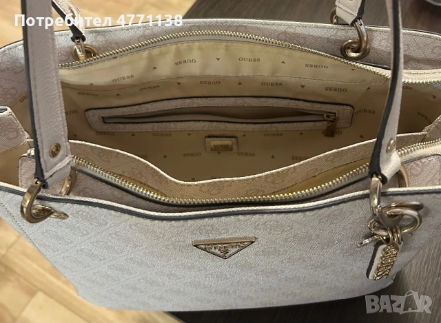 GUESS WOMEN NOELLE NOEL TOTE NUDE HANDBAG / GUESS NOELLE ДАМСКА ЧАНТА, снимка 11 - Чанти - 53904341
