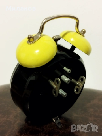 Стар анимиран будилник, настолен часовник, снимка 5 - Антикварни и старинни предмети - 54354119