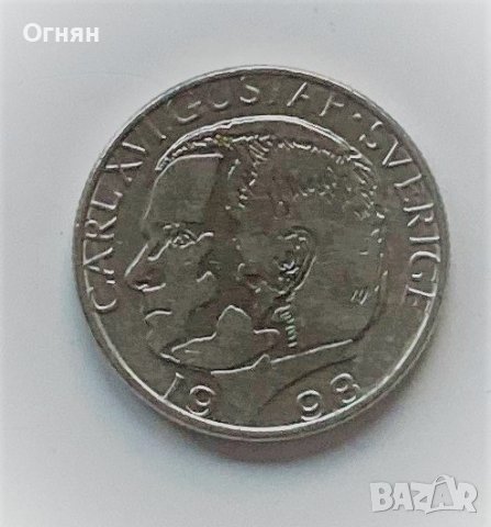 1 крона 1998  Швеция, снимка 2 - Нумизматика и бонистика - 39031146