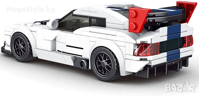 Mould King 27011 Mini Car – Спортна суперкола от конструктор (415+ части) Dodge Viper, снимка 2 - Колекции - 55738313