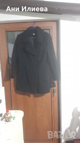 Дамско черно елегантно късо палто, снимка 1 - Палта, манта - 31132459