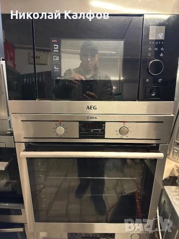 Микровълнова фурна за вграждане AEG 26 литра, снимка 4 - Микровълнови - 52852384