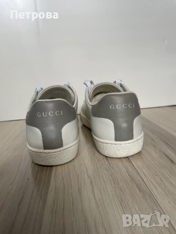 Gucci кожени маратонки 37 Оригинал, снимка 7 - Маратонки - 51366093