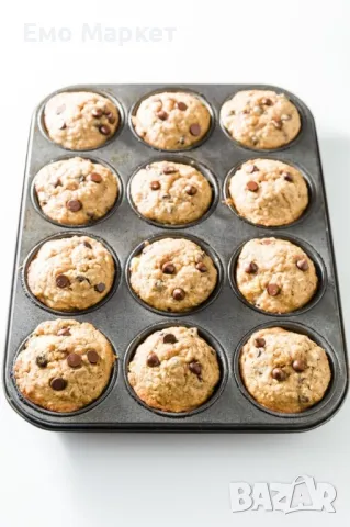 Тава за мъфини с 12 гнезда, с незалепващо покритие, снимка 8 - Други - 48898764
