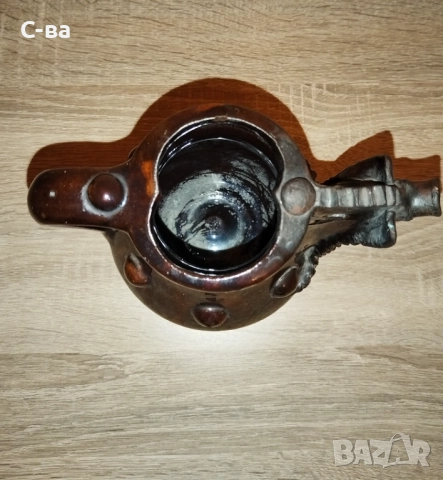 Керамична кана , снимка 2 - Антикварни и старинни предмети - 52595062