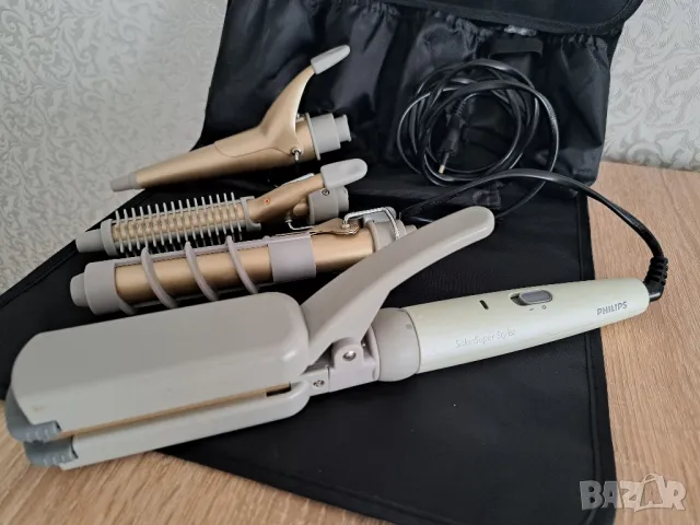 Комплект маша за коса Philips с 6бр. приставки, снимка 1