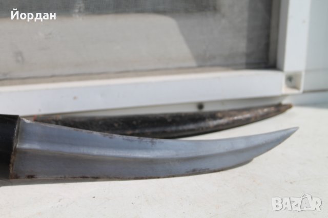 Стар източен нож с дръжка от кост, снимка 10 - Други ценни предмети - 42406913