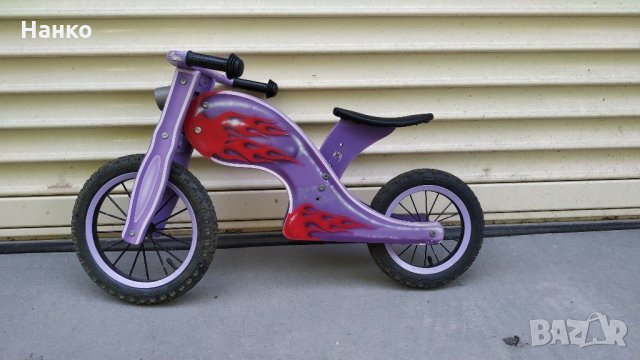 Дървен велосипед за баланс, снимка 1 - Детски велосипеди, триколки и коли - 29287849