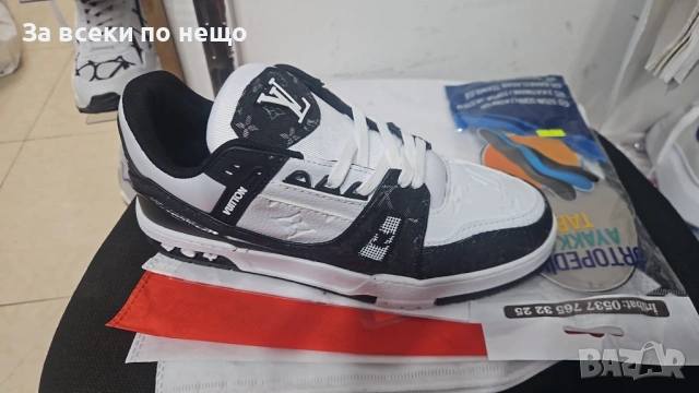 Louis Vuitton Унисекс Маратонки👟Мъжки Маратонки👟Дамски Спортни Обувки Луис Витон Код E. Fashion-86