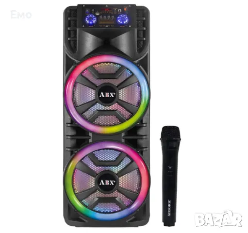 Караоке тонколона с два високоговорителя 2 х 12 инча - XH-1689 - Гаранция 12 месеца , снимка 14 - Караоке - 48428263