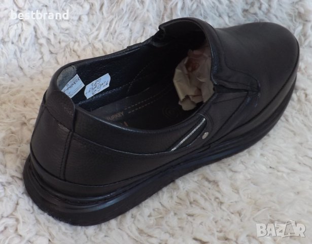 Обувки, гигант, черни, естествена кожа, код 396/ББ1/70, снимка 6 - Ежедневни обувки - 36922906
