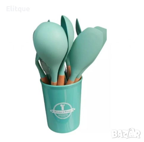 Комплект кухненски прибори 11 бр. в кръгла поставка., снимка 5 - Други - 52901515