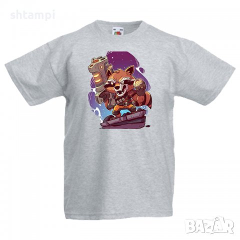 Детска тениска Marvel Rocket Racoon 2 Игра,Изненада,Подарък,Геймър,, снимка 6 - Детски Блузи и туники - 36716898