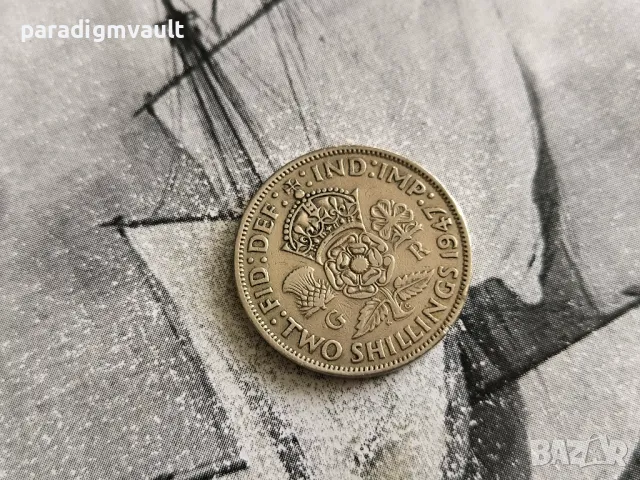 Монета - Великобритания - 2 шилинга | 1947г.