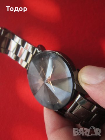 Кварцов часовник с кристално стъкло, снимка 3 - Мъжки - 30938137