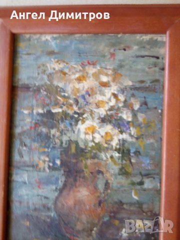 Маслена картина платно подписана Д. Д. , снимка 3 - Картини - 37387296