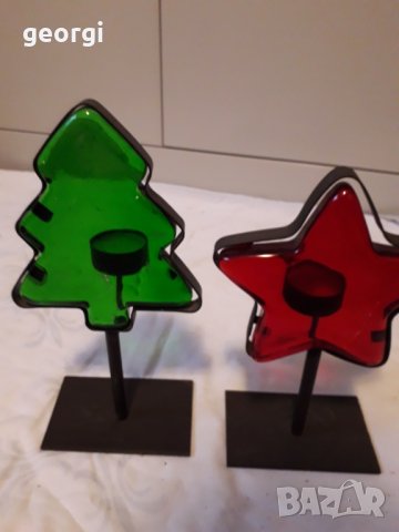 Цветен стъслен свещник, снимка 4 - Декорация за дома - 31400189