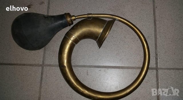 Месингова тромба от ретро автомобил, снимка 5 - Антикварни и старинни предмети - 30115206