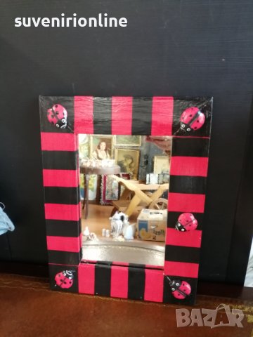 Огледало с дървена рамка , снимка 4 - Огледала - 36813195