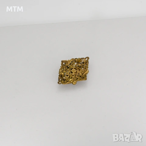 Брошка с голям син камък, снимка 3 - Други - 54048952