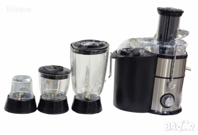 Сокоизтистквачка 4 в 1, блендер, месомелачка и мелница за подправки Lexical LJE-2212, снимка 4 - Други - 52866410