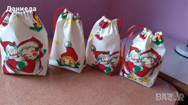 Текстилни памучни торбички за подаръци, снимка 5 - Други - 31003657