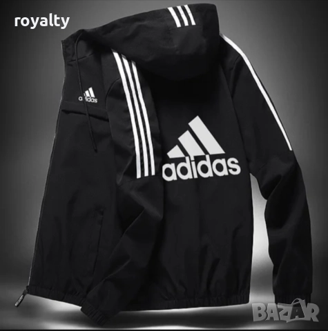 Adidas черна ветровка - шушляк