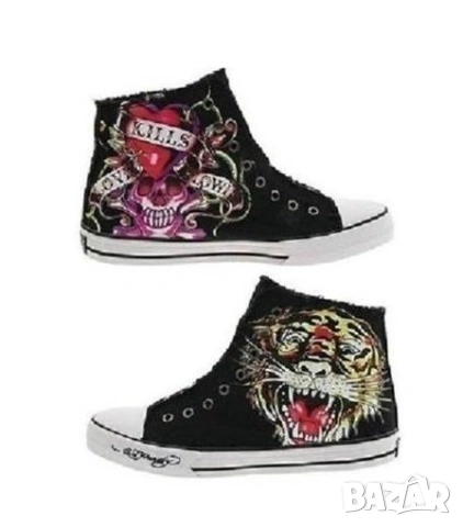 Ed Hardy оригинални унисекс кецове Uk3,5/37