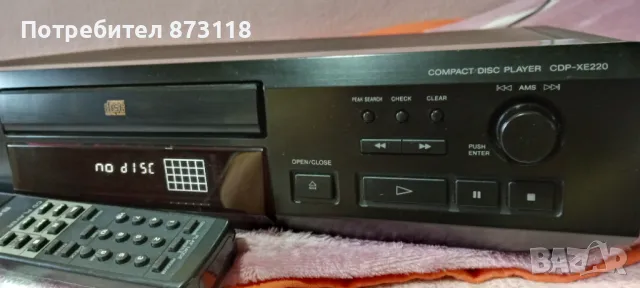 Compact disc player SONY cdp xe 220, снимка 4 - Аудиосистеми - 49527518