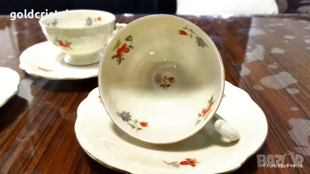 Стар немски порцелан чаши за кафе , снимка 4 - Антикварни и старинни предмети - 50425666