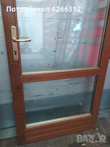 Италианска врата от дърво с двойно закалено стъкло., снимка 5 - Входни врати - 51984333