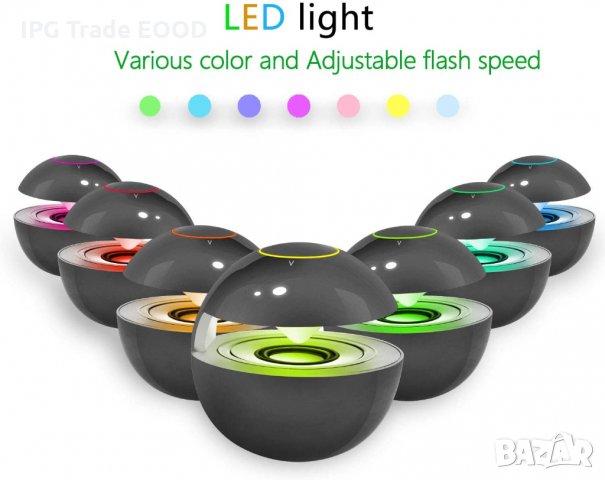Wireless Bluetooth тонколона безжична HD звук LED подсветка, снимка 5 - Bluetooth тонколони - 31364141