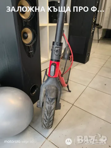 Ninebot by Segway D38E Електрически скутер, 25 km/h, черен, червен