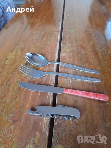 Стар туристически комплект прибори за хранене #3, снимка 3 - Други ценни предмети - 52135842