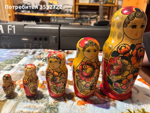 Стара руска матрьошка, снимка 2 - Колекции - 51551199