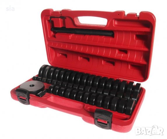 Избивачи на лагери, КОМПЛЕКТ ЗА ДЕМОНТАЖ И МОНТАЖ НА ЛАГЕРИ ТАМПОНИ И ВТУЛКИ 51 ЧАСТИ, снимка 2 - Аксесоари и консумативи - 36815833