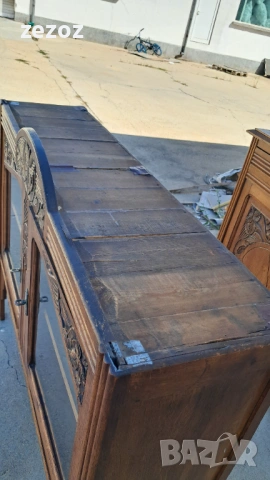 Шкаф антикварен масив №49, снимка 8 - Секции и витрини - 53348000