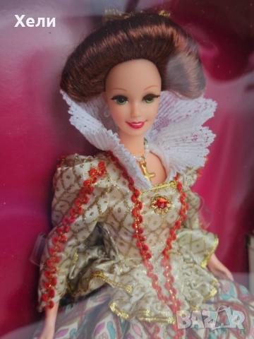 Нова ретро кукла Барби 1994 Elizabethan Queen Barbie, снимка 4 - Кукли - 52676401