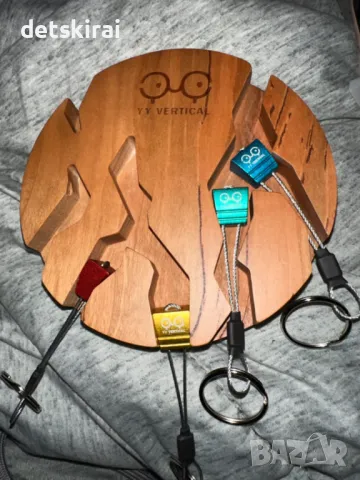 Стенен ключодържател със 4 метални заклинващи ключодържатели, снимка 8 - Пана - 47638263