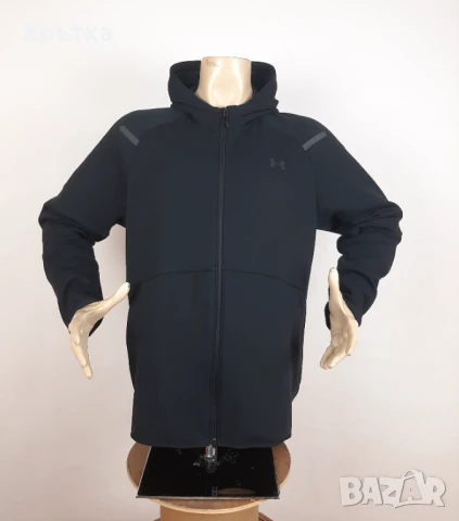 Under Armour Unstoppable Fleece - Оригинално мъжко горнище размер XL, снимка 3 - Спортни дрехи, екипи - 51351372