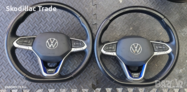 Оригинален кожен волан за VW GTI/GTX/GTE/R-Line с подгрев