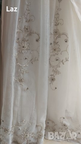 бюджетна сватбена булчинска рокля с обем, снимка 11 - Сватбени рокли - 42101888
