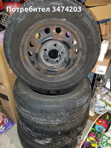  Гуми със железни джанти 15 цола