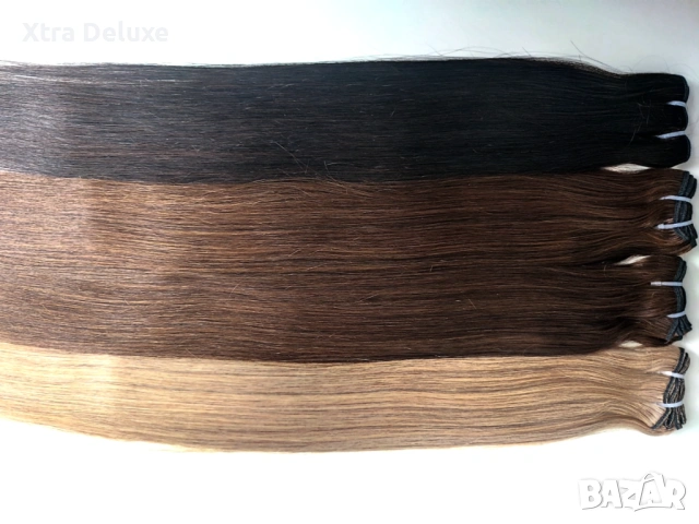 Висококачествени екстеншъни, права коса за удължаване