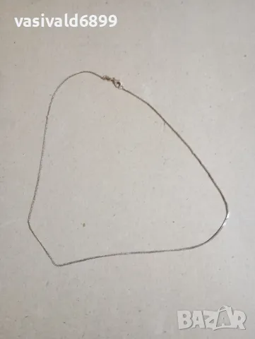 Сребърно синджирче , снимка 2 - Колиета, медальони, синджири - 48253408