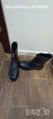 Дамски черни боти Bianki, снимка 3 - Дамски боти - 52689753
