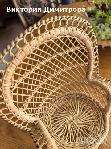 Мини Паунов кукленски стол , снимка 4 - Декорация за дома - 49200821