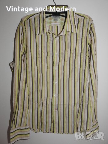 GUESS Jeans Мъжка риза с дълъг ръкав (М), снимка 1 - Ризи - 34115195