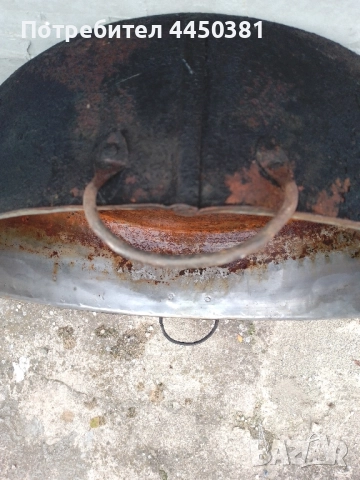 1960 РЕТРО ОГРОМНА ТАВА ЗА ЛЮТЕНИЦА И ТОПЕНЕ НА СВИНСКА МАС, снимка 2 - Антикварни и старинни предмети - 52133910